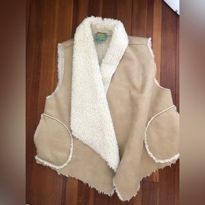C and C California shearling vest